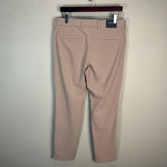 NWT Mizzen+Main Men's tan performance Slim Fit golf Pants 32 X 30 NEW - Picture 4 of 7